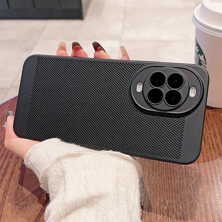 适用华为nova14pro手机壳网孔蜂窝镂空散热nove14ultra全包保护套