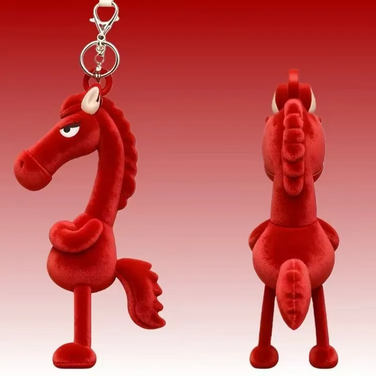 2026马年吉祥物天选高冷黑马包包挂饰挂件送礼植绒挂件玩偶ZZZ