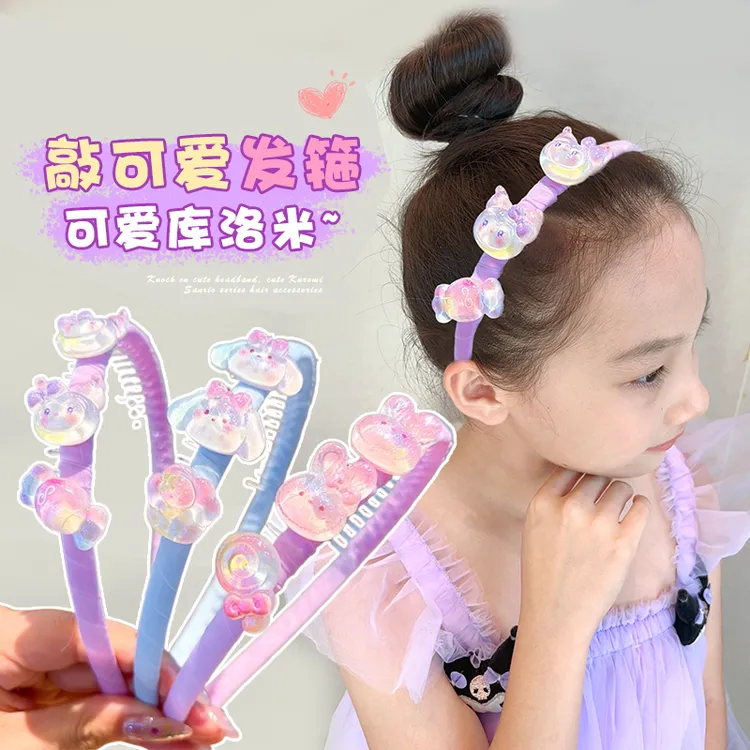 小女孩可爱卡通发箍带齿洗脸头箍新款2025儿童发饰不伤发防滑发卡