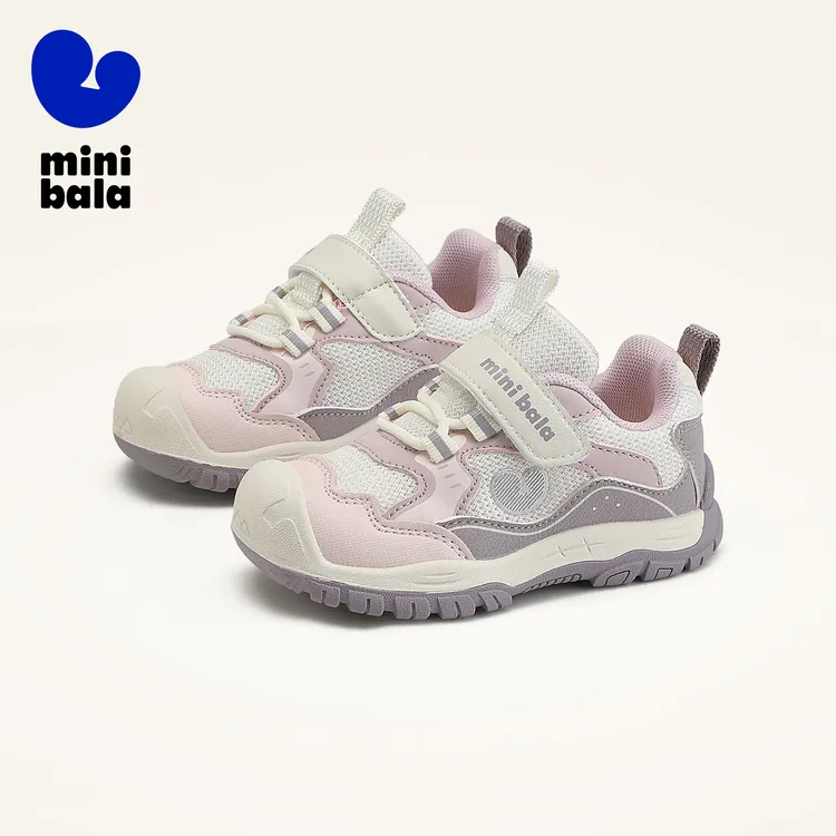 迷你巴拉巴拉儿童学步鞋2025春秋新款宝宝学步鞋子女童复古运动鞋
