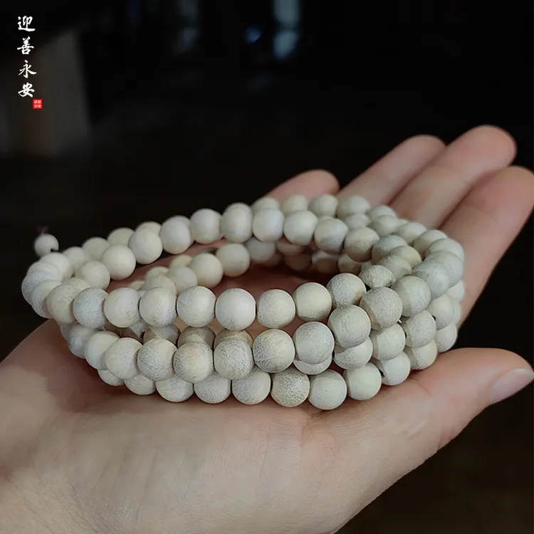 迎善永安正宗香樟木手串108颗佛珠链男女款木质念珠念佛专用