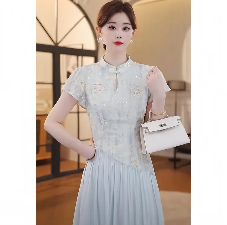 新款新中式国风原创设计款小众轻奢连衣裙女装
