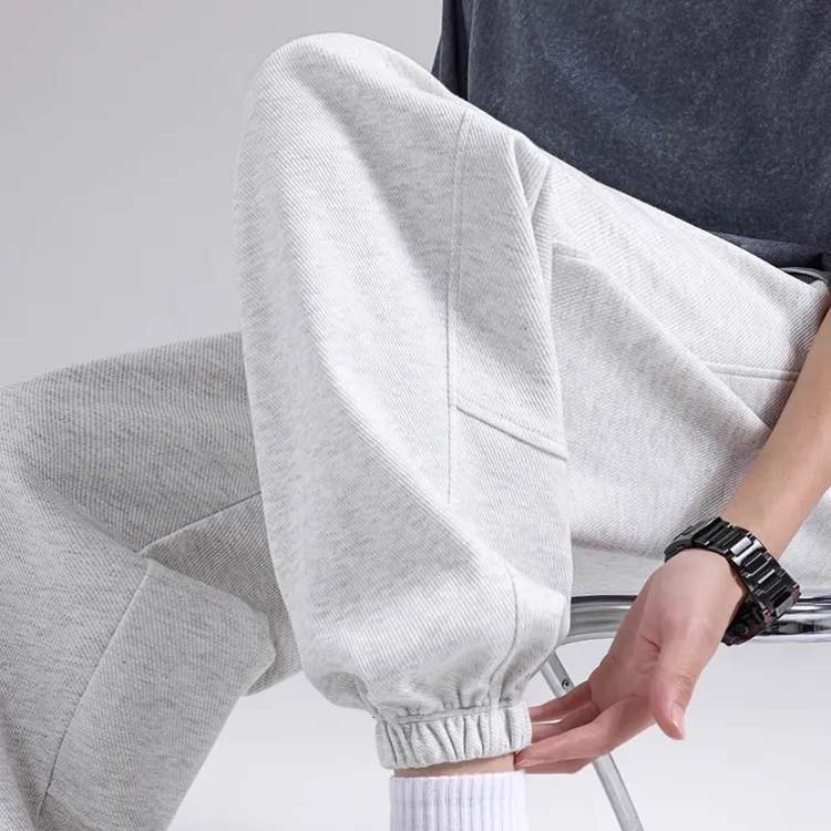 裤子男款秋冬款加厚束脚裤卫裤2025新款温感休闲裤加绒高级感裤子