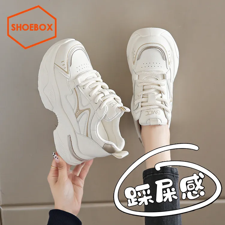 达芙妮鞋柜老爹鞋女鞋春季爆款小白鞋增高小个子休闲百搭运动鞋子