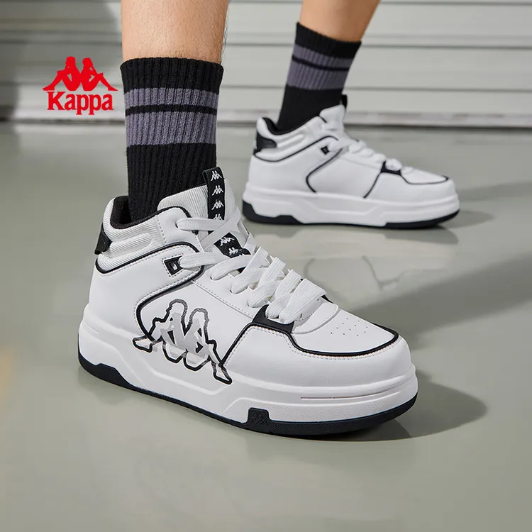 Kappa卡帕男鞋都市运动百搭高帮板鞋时尚潮流休闲鞋子K0FY5CC21CA