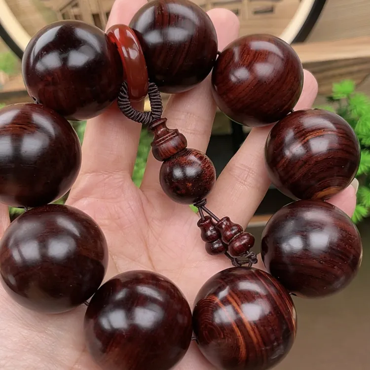 3.0精品海南黄花梨手串老料高油高密男人必戴藏品