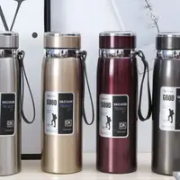 大容量1000毫升手提式吊带壶保温杯车载家用便携户外运动保冷保热