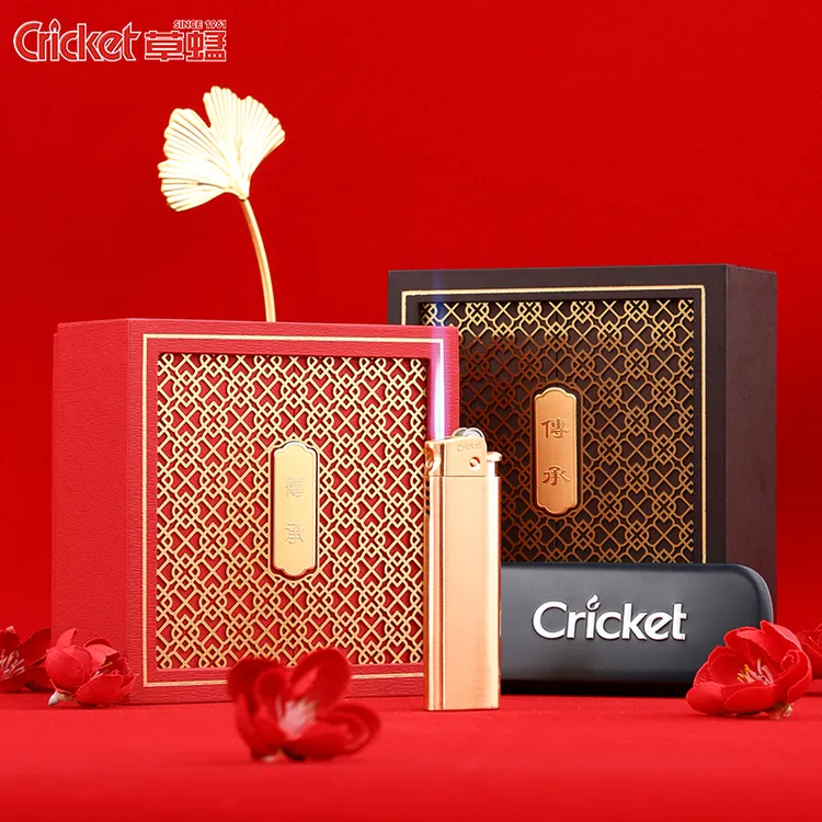 新款草蜢金属防风砂轮直冲可充气防爆打火机适合送礼