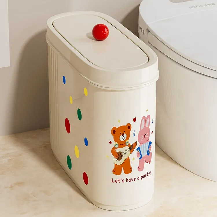 垃圾桶客厅大号厨房厕所垃圾桶卫生间厕所专用卫生间夹缝纸篓防臭