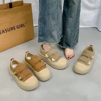 魔术贴面包女款板鞋