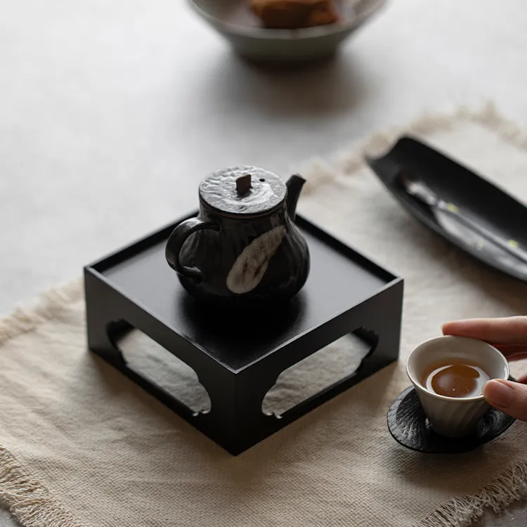 赞朴西亭壶承简约干泡盘家用壶垫茶道小茶台养壶茶托杯垫托盘配件