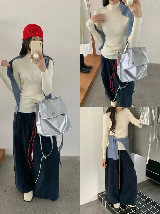 2025秋冬超爆款纯色简约绵羊毛打底衫多色韩版休闲修身ins网红