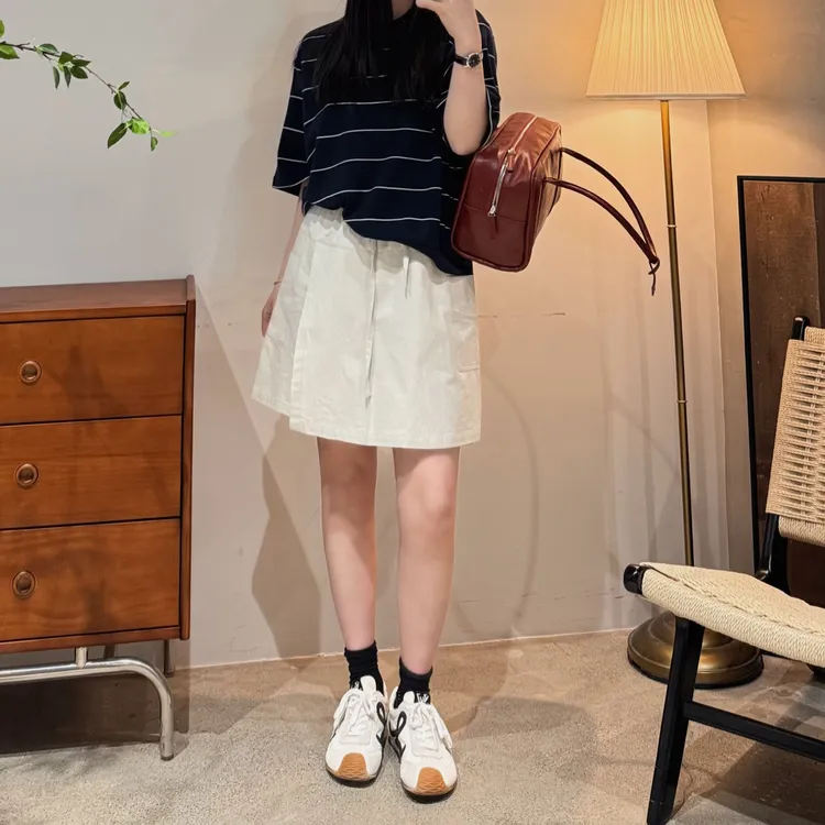 今婷休闲裤女款爆款2025新款短裤夏季阔腿显瘦半身裙裤-M25212310