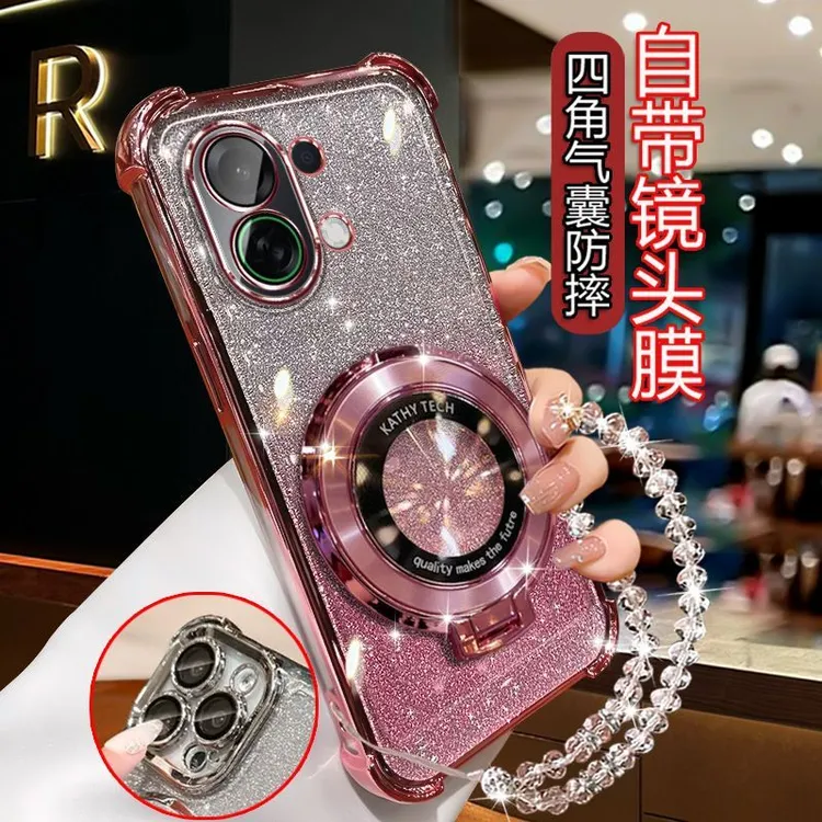 适用oppok13turbo手机壳网红四角防摔PLM110全包镜头膜闪粉软胶壳