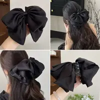 LAPHE 法式缎面高级感气质百搭后脑勺蝴蝶花苞抓夹