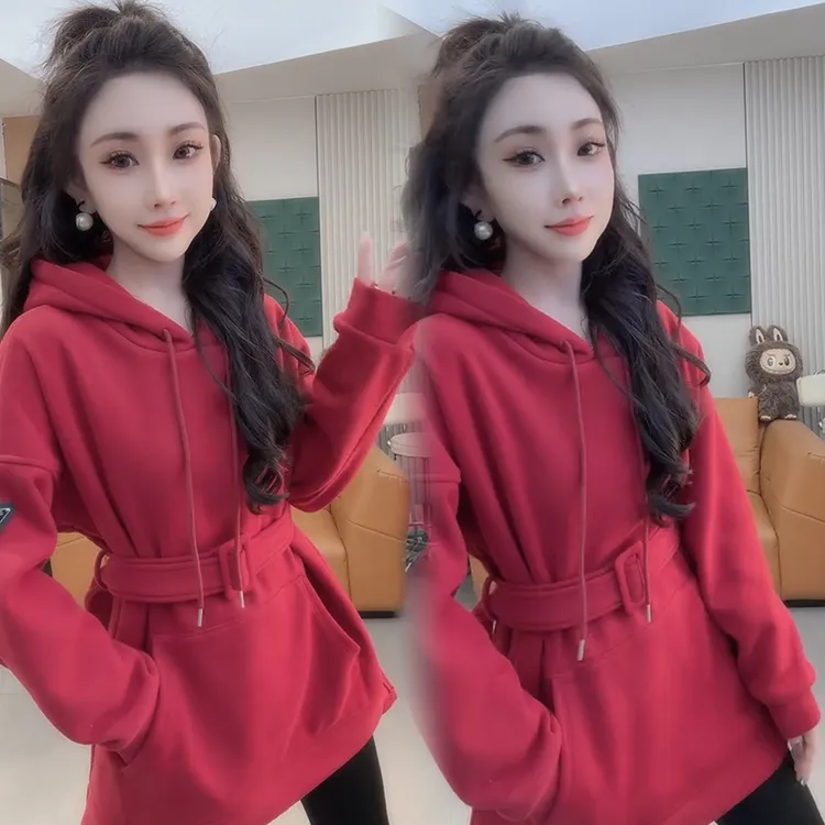 2025秋冬新款时尚显瘦气质网红高档洋气女高级百搭宽松大码卫衣潮