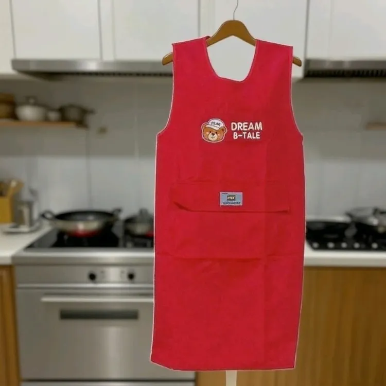 （坎肩围裙）防水防油时尚洋气厨房专用做饭光滑耐磨围腰女工作服