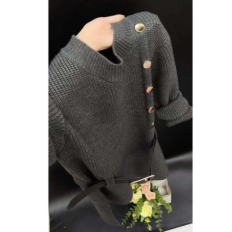 秋冬超火时尚流行穿搭2025新款韩版复古气质减龄百搭针织长袖上衣