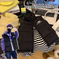 2025秋冬款儿童立领棉服马甲男童女童中大童时尚洋气外穿背心坎肩
