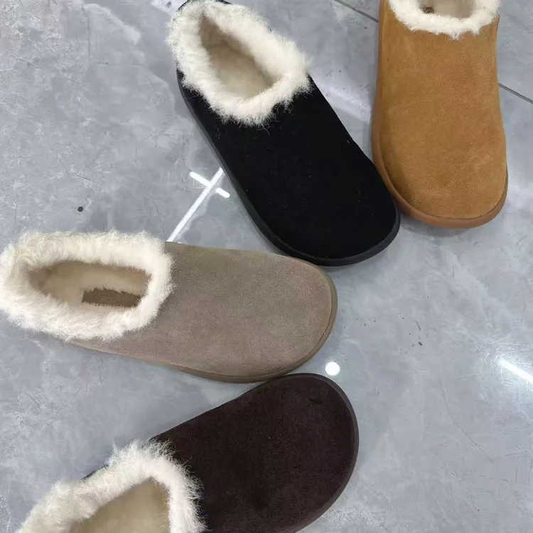 冬季时尚雪地靴保暖少女风百搭女士休闲风毛毛鞋休闲