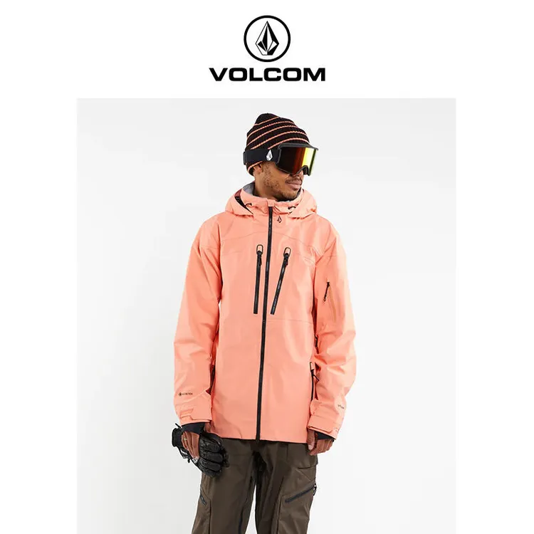 VOLCOM【GORE-TEX 3L】防寒滑雪服防水加厚保暖连帽雪服 G0652401