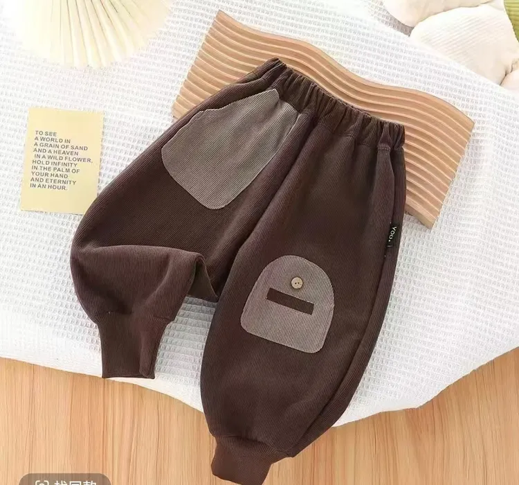 【加绒】2025冬季儿童木棉绒外穿长裤洋气时髦宝宝时尚潮