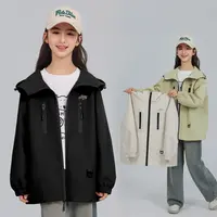 1809女童外套儿童秋季运动休闲上衣2025新款中大童女孩宽松洋气