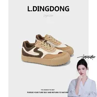 【刘叮咚女鞋】厚底德旭鞋女百搭软底轻便潮鞋女时尚休闲板鞋