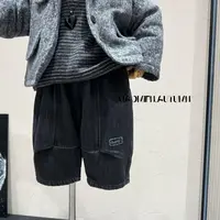 【实体品牌】2025秋款韩版灯笼牛仔裤男儿童时尚洋气宽松百搭35175