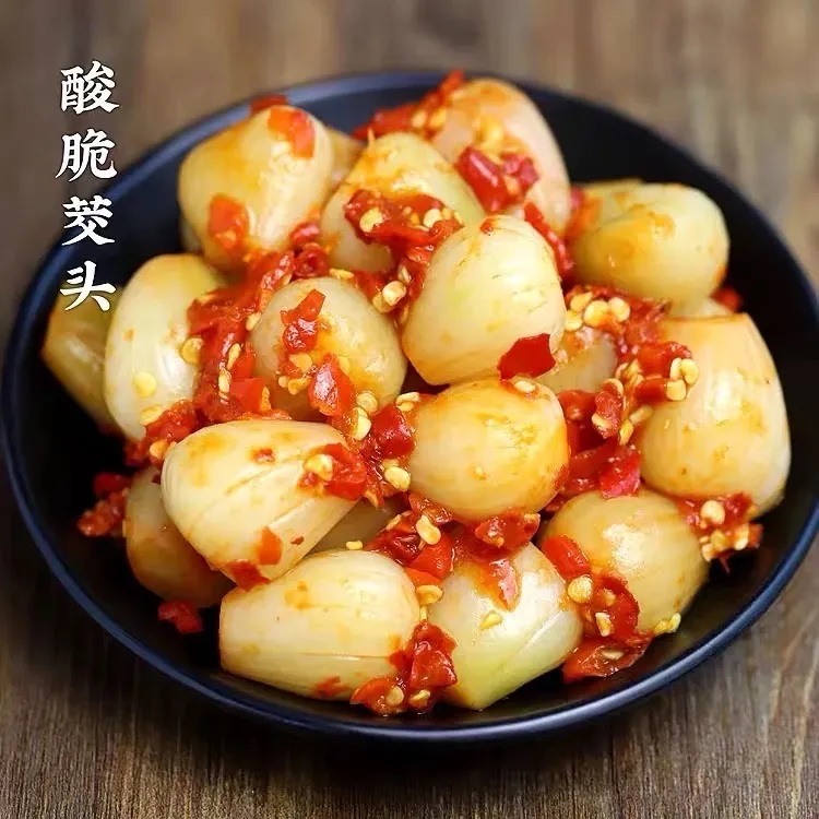 （彬彬专属）湖南手工老坛发酵酸辣茭头下饭500g一瓶