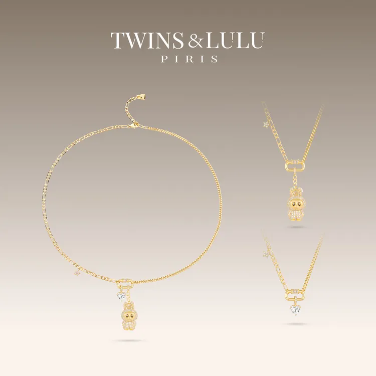 TWINS LULU 出游气质爱心拉布布项链TSJ7825