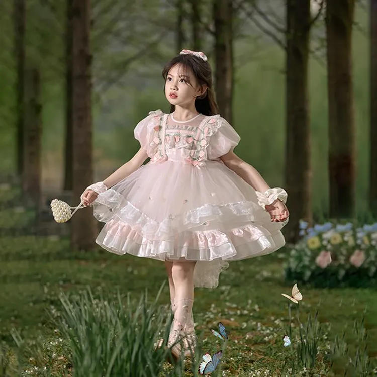 ABC公主裙女童裙子夏装新款儿童连衣裙森系洛丽