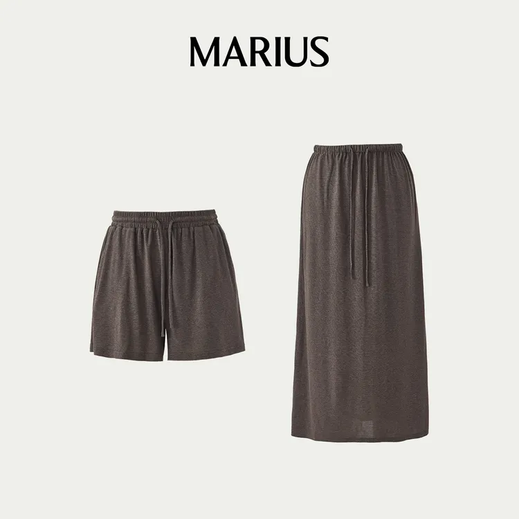 MARIUS”散步短裤“法式赫本花苞时尚百搭休闲短裤半身裙