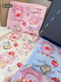 小雅姐姐 小羊减龄可爱重工烫钻小羊圆领休闲卫衣KE82