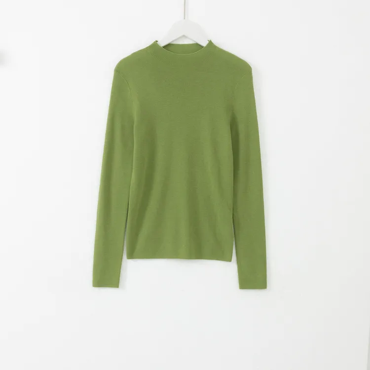 几里与麻 休闲通勤打底经典纯色毛针织衫 衣长59 胸围72 2102452