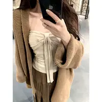 Moses Queen/魔西女王宽松慵懒针织开衫毛衣外套鱼尾半身裙套装