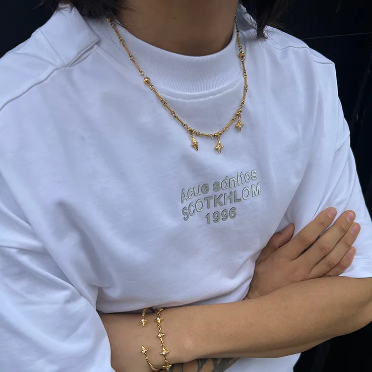 钛钢项链 原创星陨坠落系列项链男女嘻哈小众设计高级感锁骨链