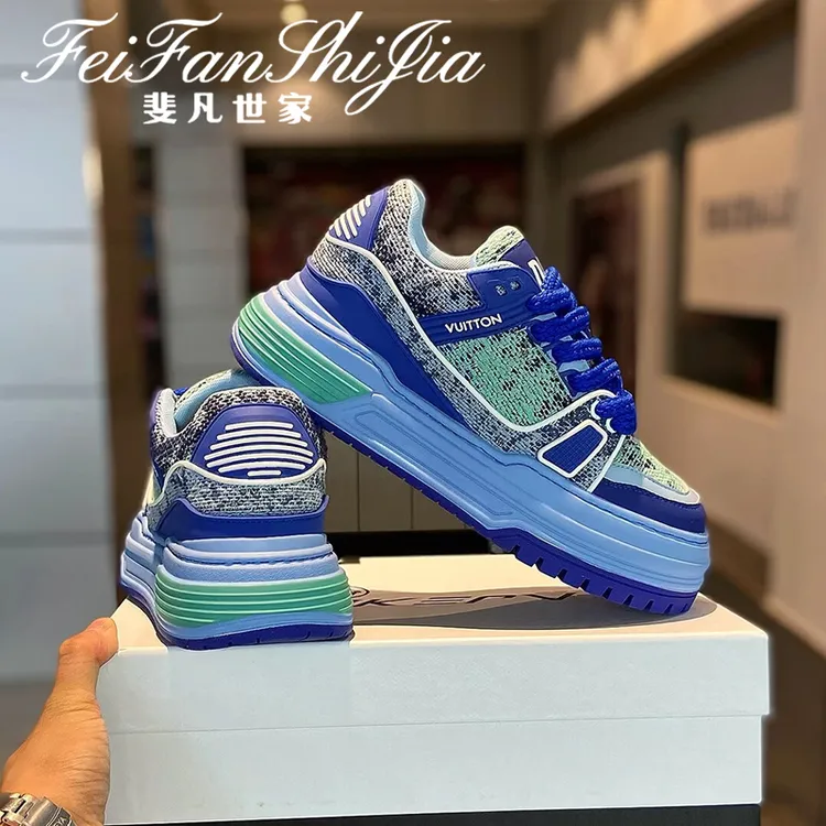 鞋子男款爆款2025新款秋季厚底时尚百搭休闲鞋网红干净感痞帅男鞋