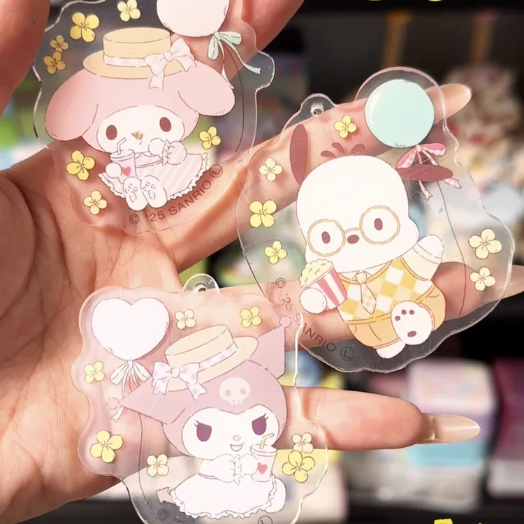 正版sanrio三丽鸥尾单亚克力2025新款包包挂件钥匙扣可爱