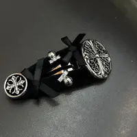 L715黑色丝绒小克克掰掰夹