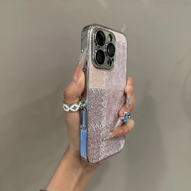 高颜值电镀牛仔适用苹果16promax手机壳15/14/13小众12防摔11新款