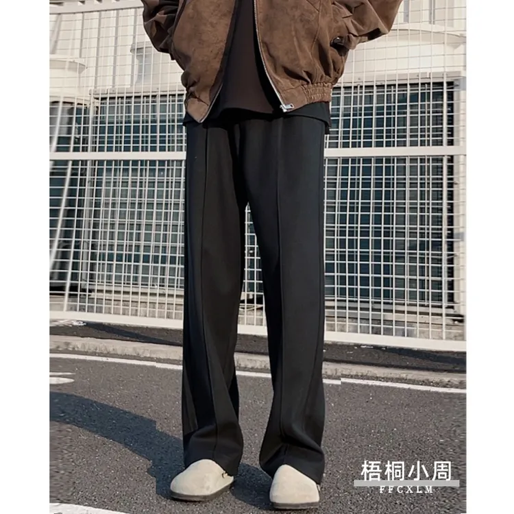 冬季新款休闲西裤男款裤子加厚直筒休闲裤男裤子男款秋冬款