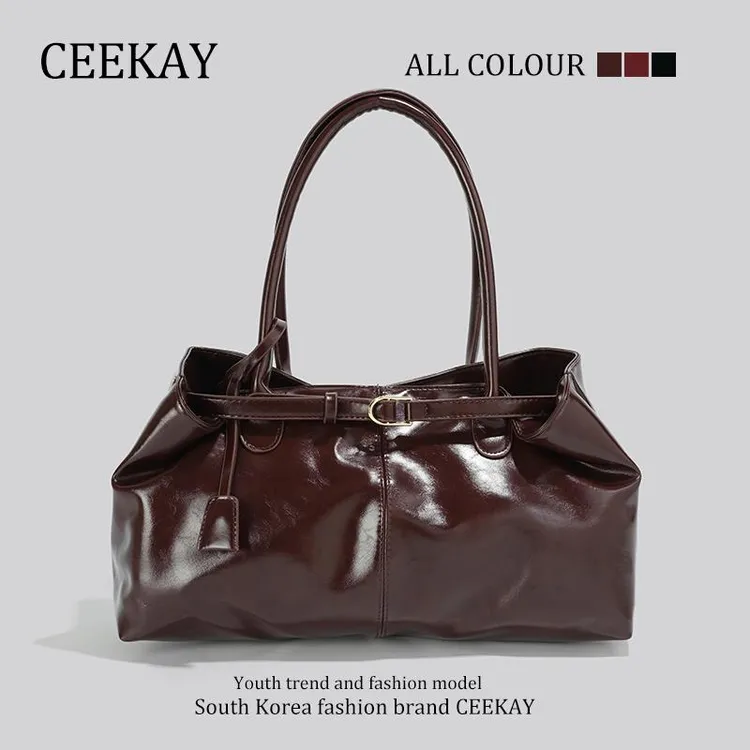 CWIHH&KIMZS小CK计高级感轻奢复古包包女2025新款腋下通勤托特包