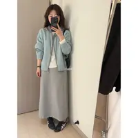 【撞色帽毛衣】简约双拉链毛衣