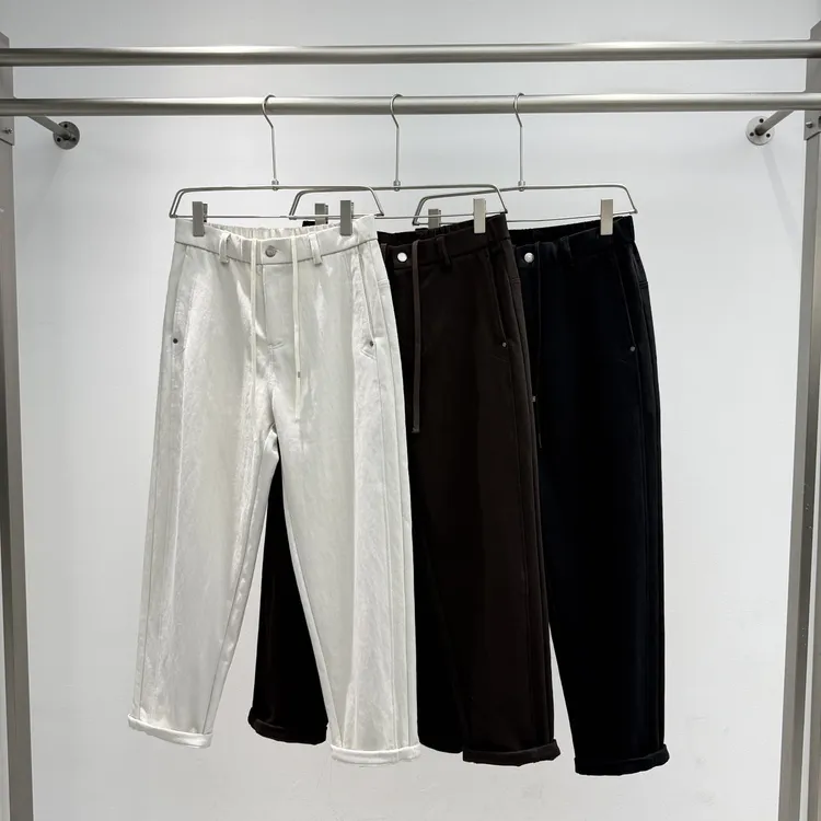 【代莹优选】6981新款高品质男士休闲长裤立体剪裁拼接小直筒裤