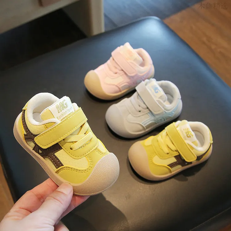 春秋季小童板鞋软底小童皮面鞋男女童鞋轻便机能鞋学步鞋宝宝鞋