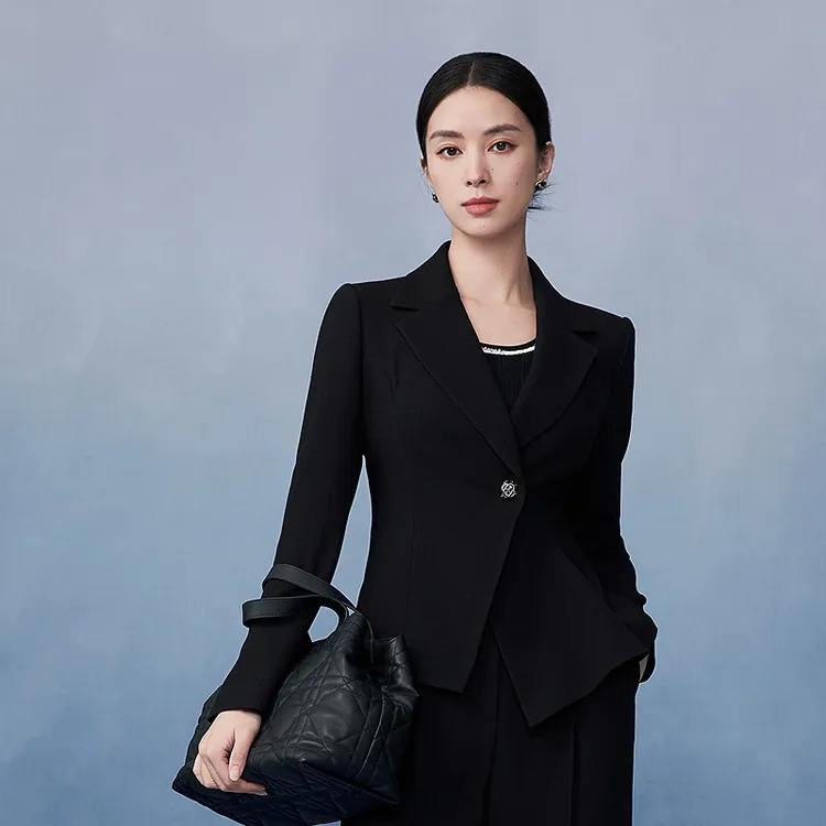 韩国肌理感西装外套2025年新款高阶精致通勤百搭-MJGA01WJK739B11