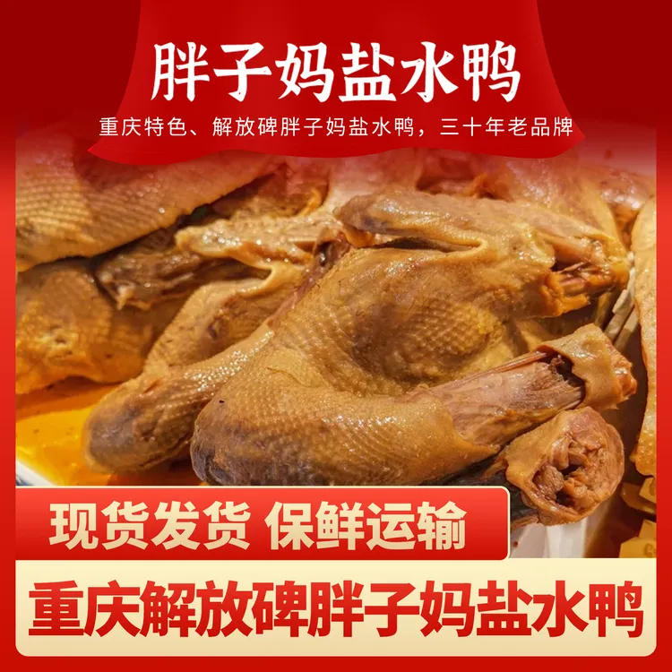 重庆特色解放碑胖子妈盐水鸭