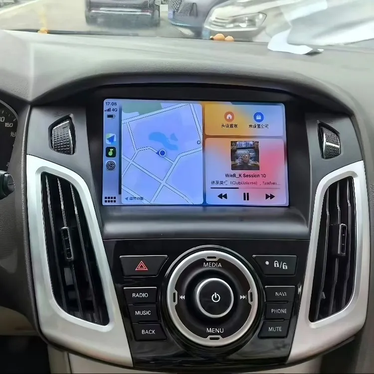 新款福特福克斯安卓导航一体机360全景倒车影像大屏无线carplay