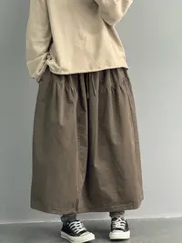 【工装日系半裙】休闲复古文艺半身裙适合多季节穿着